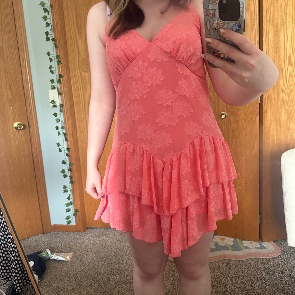 Wild Fable Vibrant Coral Dress